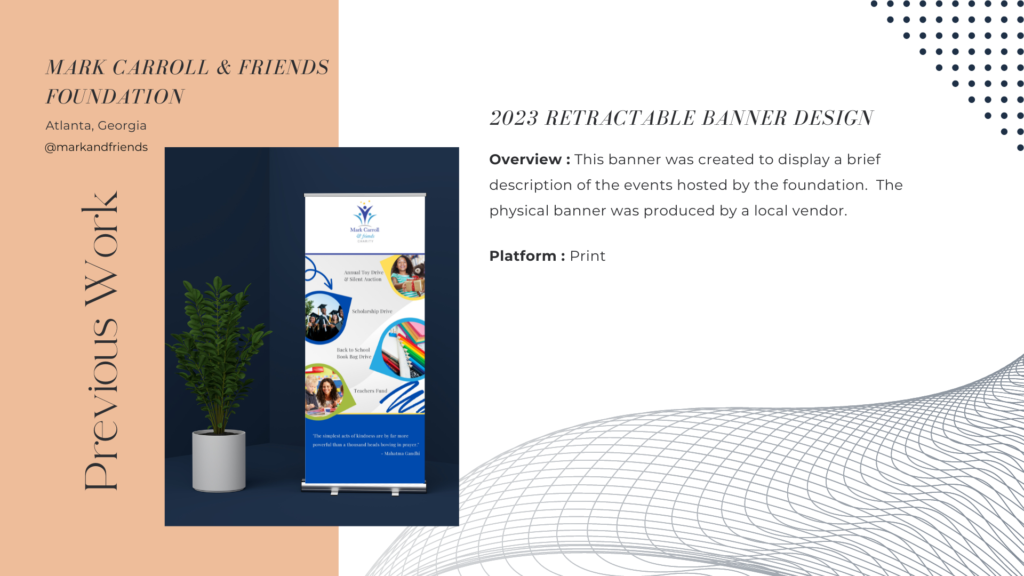 2023 MC & Friends Retractable Banner Design